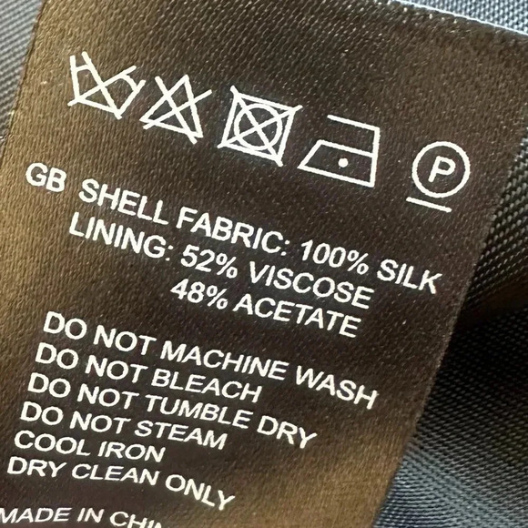 Reiss 1971 Black Silk Shift Dress Floral 3/4 Sleeve Flowy Party Size 4 Women's - Picture 11 of 12